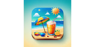 Summer Spells gameplay showing tropical beach background with letter drag-and-drop puzzle